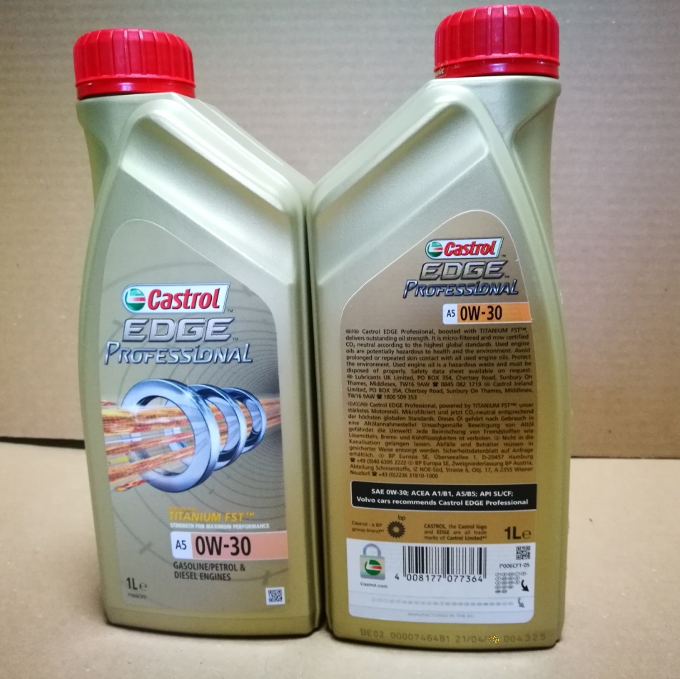 Castrol Edge Professional A5 pt. Volvo, 0w-30 / 1 L